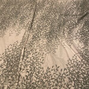 Marimekko "Ruovikko Seaglass" Full/Queen Duvet CoverGreen/ White Button Closure